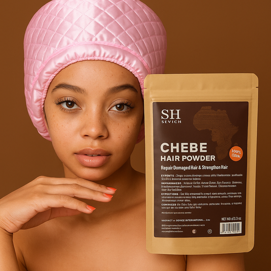 Vital Volume Chebe + Heat Cap Starter Kit — The Ultimate Hair Growth & Hydration Duo