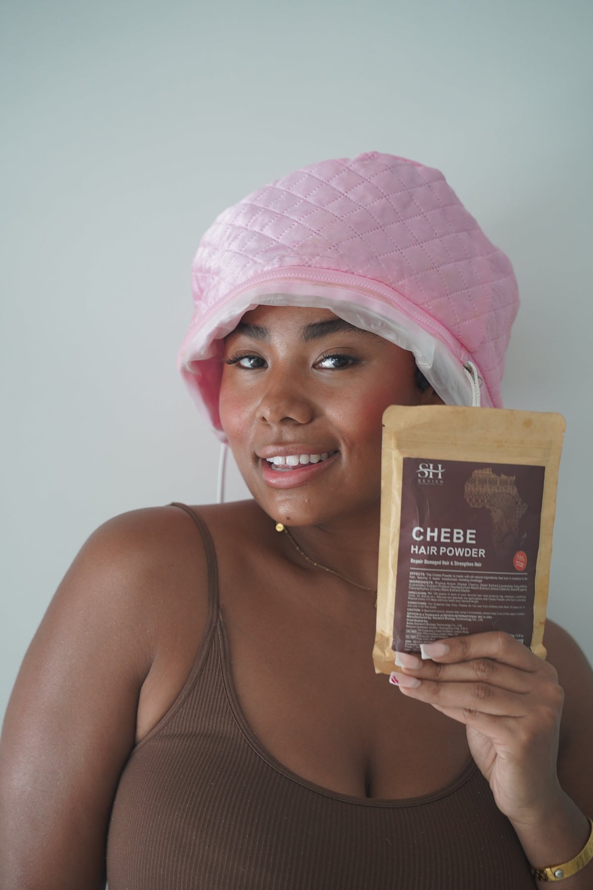 Vital Volume Chebe + Heat Cap Starter Kit — The Ultimate Hair Growth & Hydration Duo